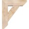 Ekena Millwork Traditional Slat Smooth Bracket w/ Offset Brace, Douglas Fir, 7 1/2"W x 24"D x 28"H BKT0806X24X28TRA06SDF - alternate 2
